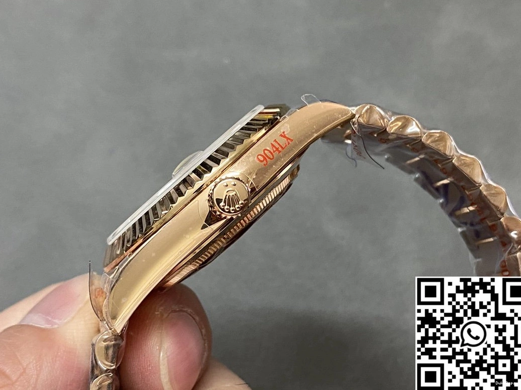 Factory Rolex Dial 228235-0055 v5 Tungsten Day Grey Date Steel QF 0119